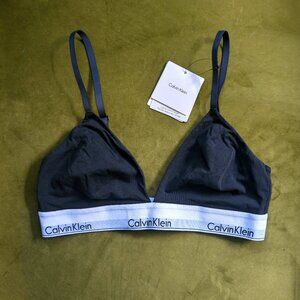 Icon Cotton Modal Lightly Lined Triangle Bralette (size L)